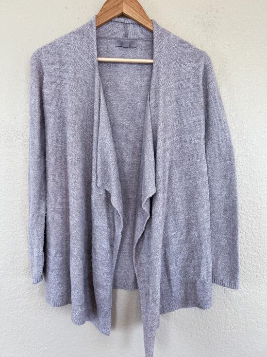 Barefoot Dreams Other - NEW Barefoot Dream CozyChic Lite Girl's Calypso Cardigan Wrap Sweater 12/14 Gray
